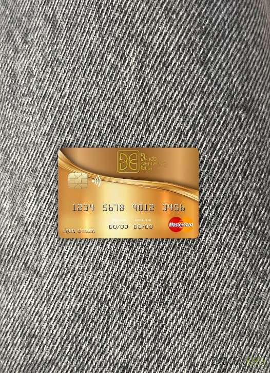 Photolook mastercard de la banque Cuba Nacional avant